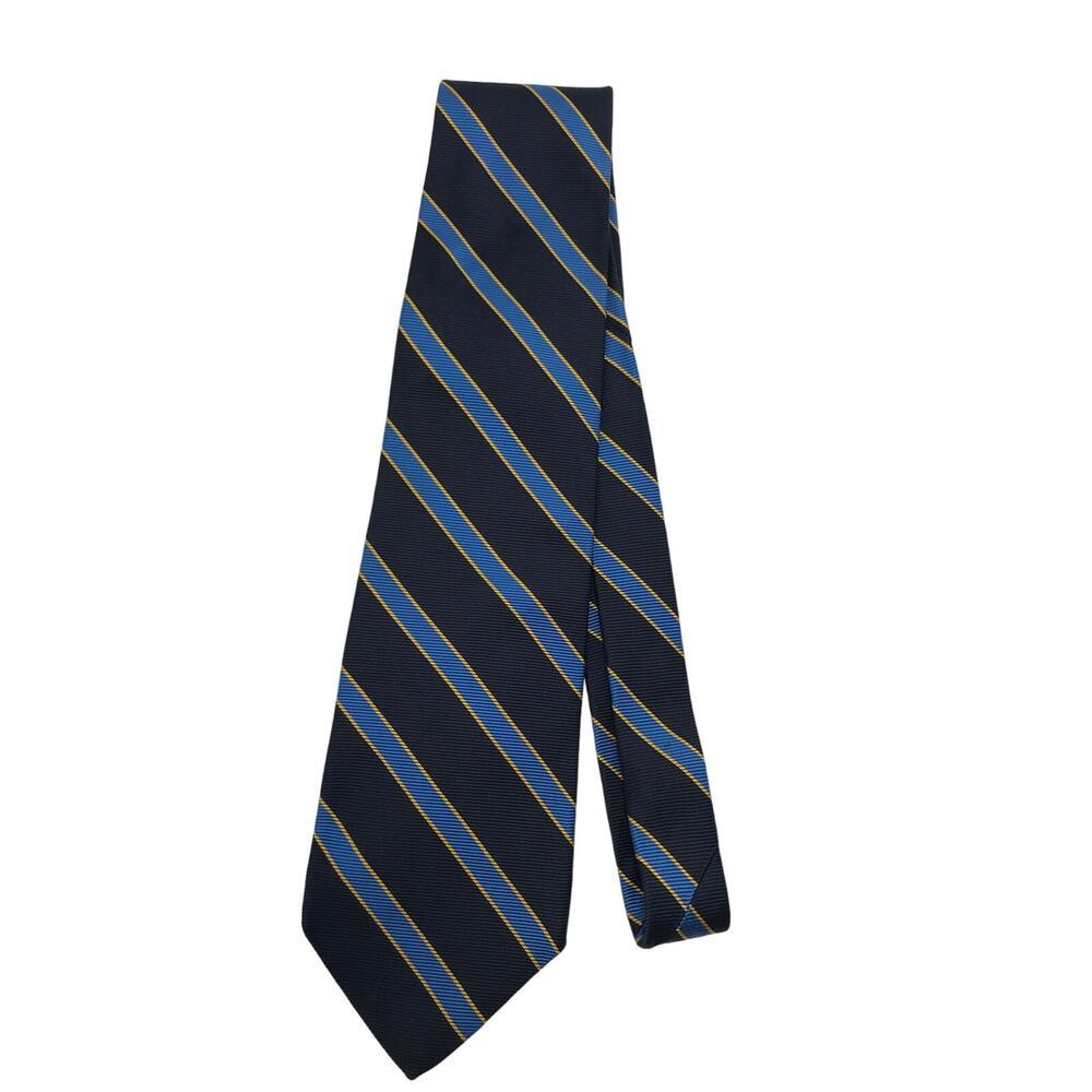 Brooks Brothers Makers Blue Striped Silk 58" Neck Tie